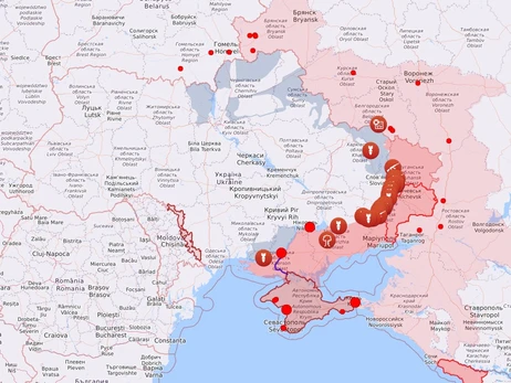 Карта боевых действий в Украине: 04.12.2022