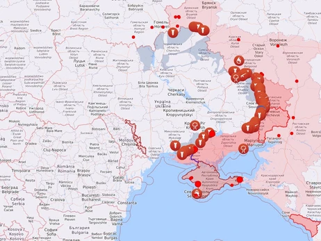 Карта боевых действий в Украине: 09.12.2022