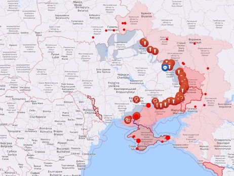 Карта боевых действий в Украине: 10.12.2022