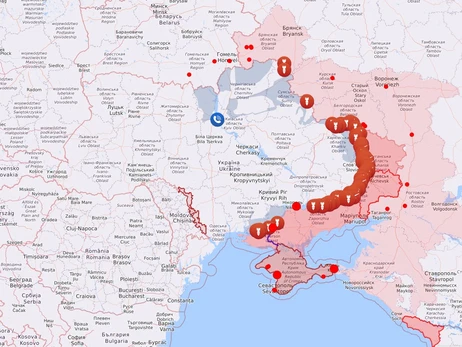 Карта боевых действий в Украине: 12.12.2022