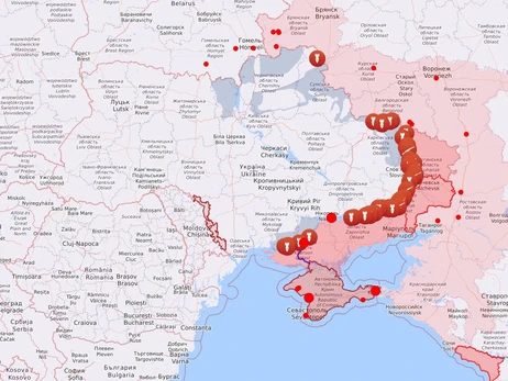 Карта боевых действий в Украине: 13.12.2022