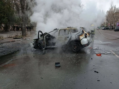 У Мелітополі пролунав вибух: підірвали авто з двома росіянами
