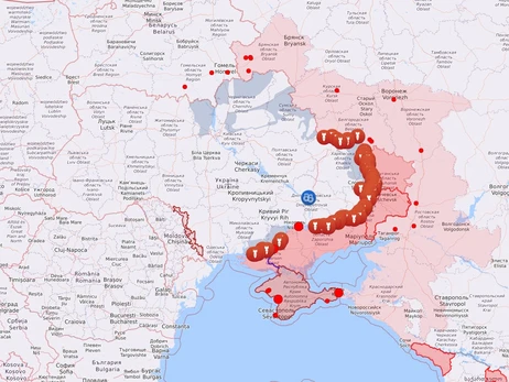 Карта боевых действий в Украине: 21.01.2023