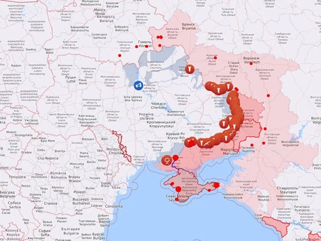 Карта боевых действий в Украине: 22.01.2023