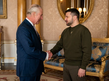 Король Чарльз III зустрівся з президентом Зеленським у Букінгемському палаці