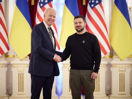 Зеленський назвав візит Байдена до Києва важливим для підтримки українців