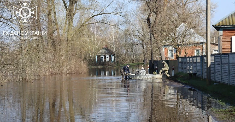 У Чернігівському районі декілька сіл затопило через підйом рівня води у Дніпрі