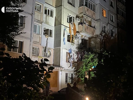 В Полтаве произошел взрыв в девятиэтажке, пострадали три человека