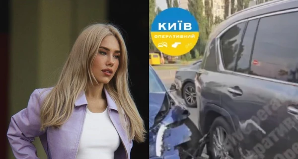 Інстаблогер Даша Квіткова потрапила у масштабну ДТП з елітними авто