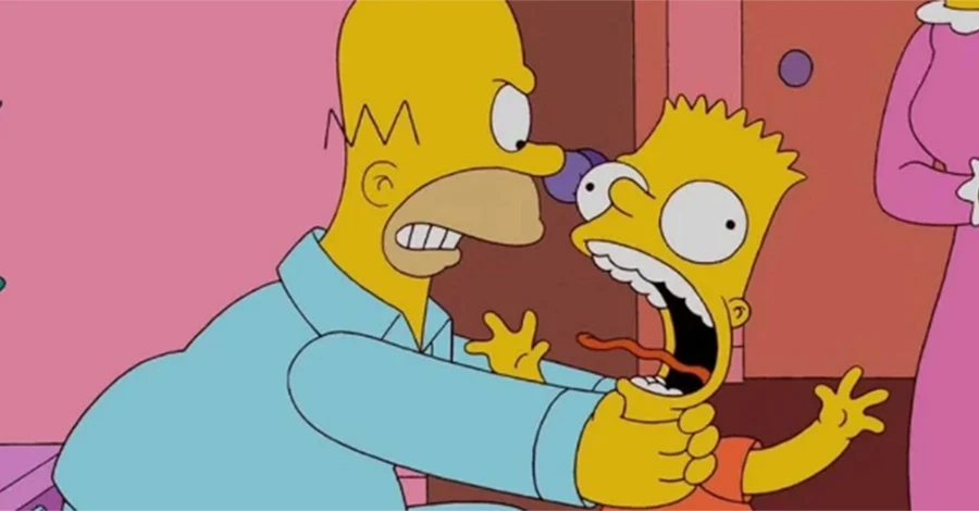 Создатели «Симпсонов» отказались от легендарной сцены, где Гомер душит Барта