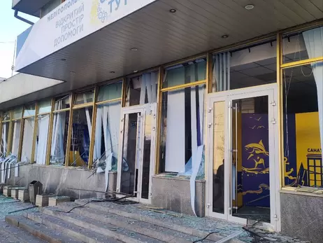 У Запоріжжі від удару РФ пошкоджено простір допомоги людям з окупації