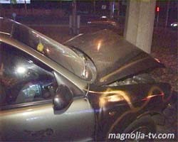 Киевский таксист застрял в своей машине 
