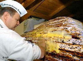 Дрезденские пекари изготовили гиганский кекс 