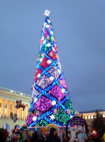 Из-за кризиса Киев сэкономил на главной новогодней елке 