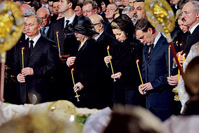 На похоронах Алексия II Богатырёва упала в обморок 