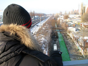 Киевская Лыбидь стала зеленой 