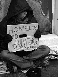 В США из-за кризиса плодятся бездомные 
