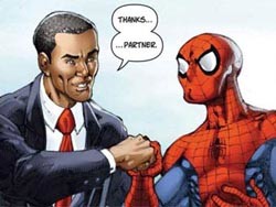 Обаму на инаугурации спасет Человек-паук ФОТО