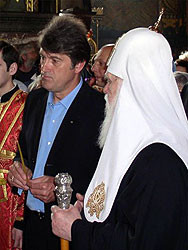 Филарет получил от Ющенко поздравление с юбилеем 