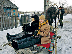 Приезжие бегут из Киева на родину 