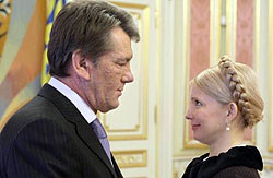 Тимошенко будет ходить к Ющенко регулярно по понедельникам 