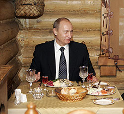 Путин не ест ничего импортного 