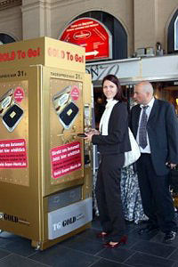 На вокзалах появились автоматы по продаже золотых слитков ФОТО