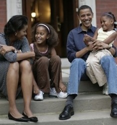 Обама запретил своим дочерям смотреть телевизор 