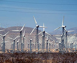 В Китае строят крупнейшую ветроэлектростанцию 