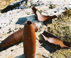 В Крыму отдыхающие нашли мину 