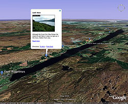 Мужчина рассмотрел Лохнесское чудовище на фото Google Earth 