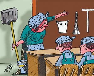 Вопрос дня: Должны ли дети мыть полы в школе? 