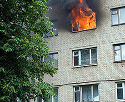 Во Львове загорелось общежитие медицинского университета 