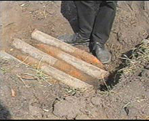 52 артиллерийских снаряда нашли в огороде на Луганщине 