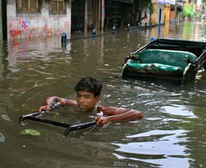В Индии наводнение оставило без домов 2,5 миллиона человек 