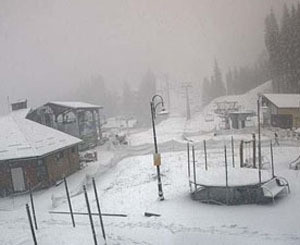 В Украине пошел первый снег  