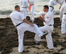 В Евпатории нашествие каратистов 