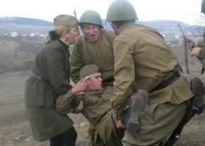 В Симферопольском районе Красная армия разгромила фашистов 