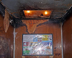 В Одессе загорелся лифт с двумя пассажирками 