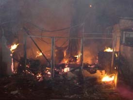 В Ялте при загадочных обстоятельствах сгорел многоквартирный  дом  