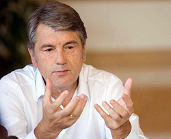 Котенок, которого подарили Ющенко, попал в ветклинику 