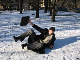 В Крыму бушуют снег и ветер 