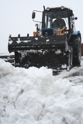 Армянск засыпало снегом 