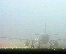 Днепропетровский аэропорт не работает из-за густого тумана 