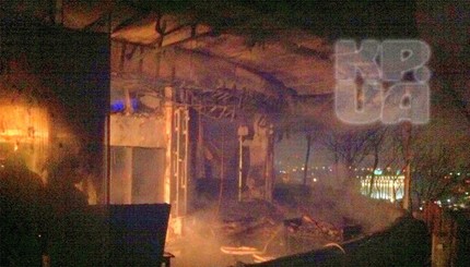 В центре Киева сгорел ресторан