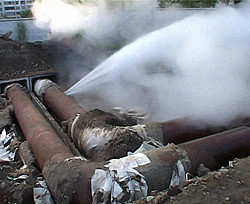 Центр Киева залило кипятком 