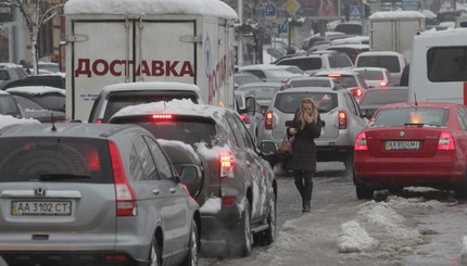Снежный коллапс в Киеве 