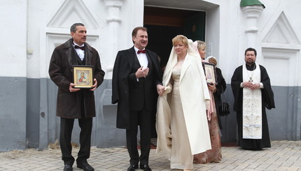 Александр Попов и его супруга Ирина Владимировна повенчались, прожив вместе 28 лет