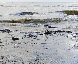 В Азовское море вылилось неизвестное вещество 
