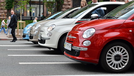 Парад итальянских машин на Крещатике